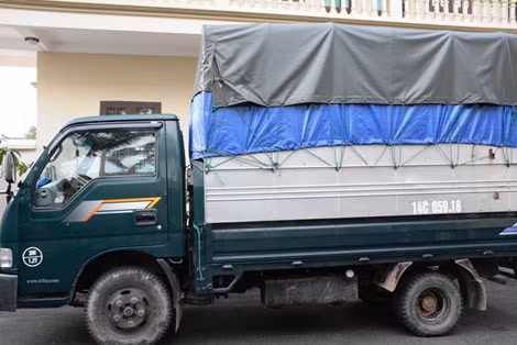 Chiếc xe bị tạm giữ