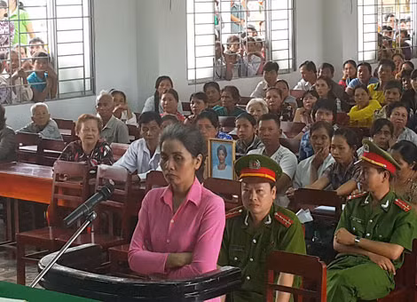 Bị cáo Thạch Thị Soi tại phiên tòa.