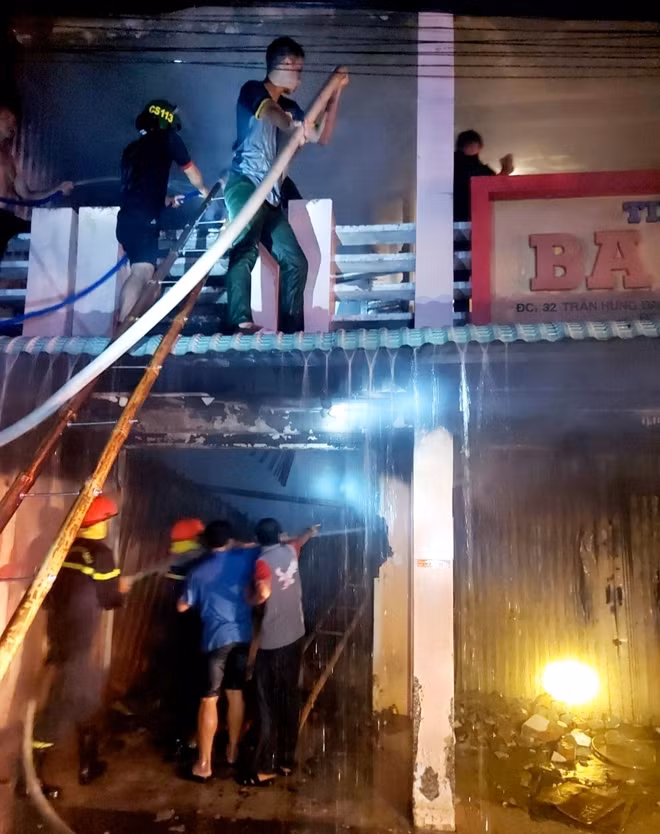 Hiện trường vụ cháy.