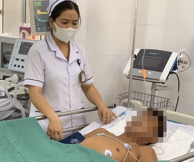 Bệnh nhân Mua đang được điều trị tại BVĐKTƯCT.