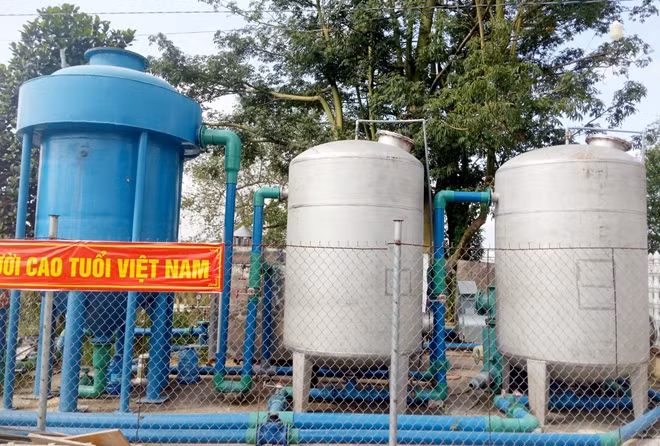 Hệ thống cấp nước sạch tại xã đảo Phong Nẫm, huyện Kế Sách (Sóc Trăng).