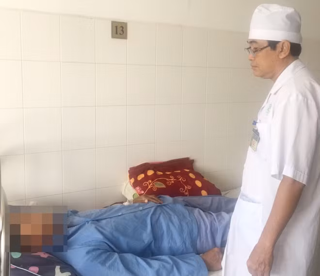 Bệnh nhân Vũ đang được chăm sóc tại BVĐKTƯCT.