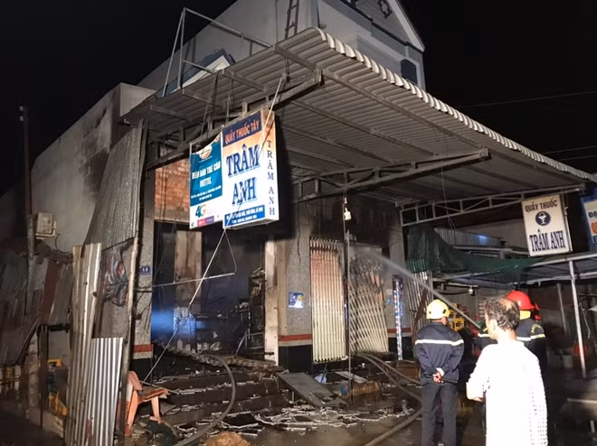 Hiện trường vụ cháy.
