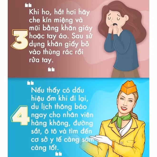 Các khuyến cáo của ngành Y tế về phòng tránh virus Corona.