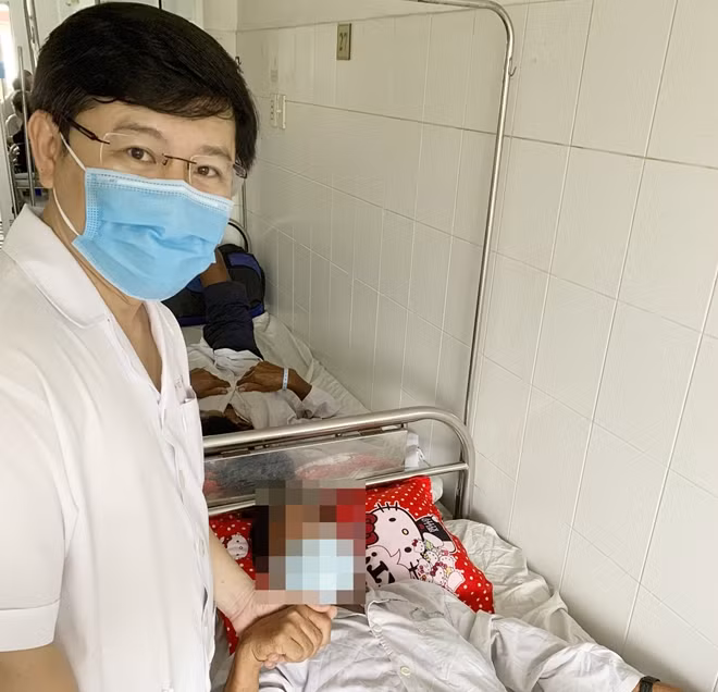 Bệnh nhân H. đang được điều trị tại BVĐKTƯCT.