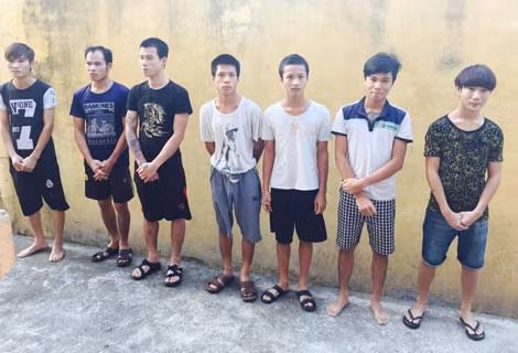 Các đối tượng trong vụ án bị bắt giữ.