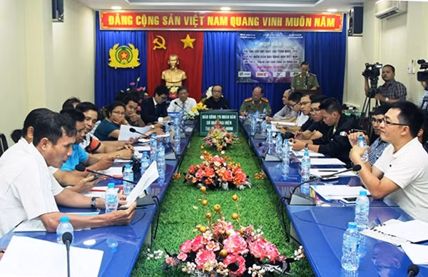 Họp báo Giải Bóng bàn Vũng Tàu Open 2015, Cup Báo Công an nhân dân tại TP Hồ Chí Minh.