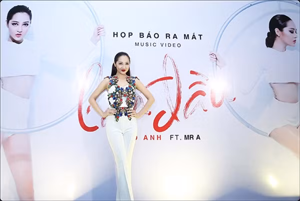 Bảo Anh họp báo giới thiệu music video “Lần Đầu”.