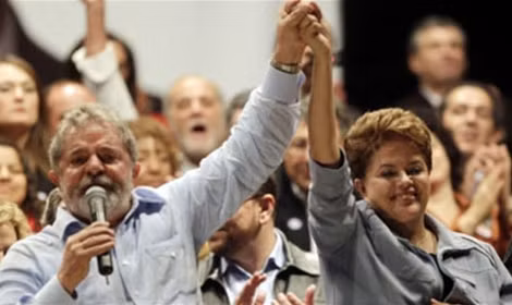 Bà Dilma Rousseff và ông Lula da Silva.