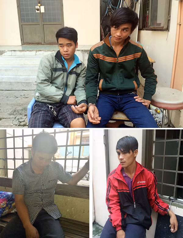 Các nghi can bị bắt giữ.