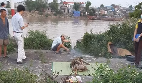 Hiện trường vụ việc.