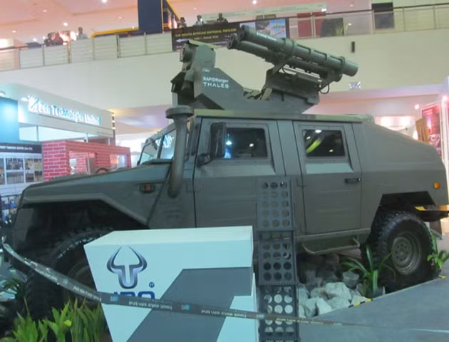 Xe thiết giáp URO 4x4 Vamtac ST5 do Tây Ban Nha chế tao. Indonesia đã đặt hàng một số lượng không xác định loại xe thiết giáp này. Ảnh: shephardmedia.