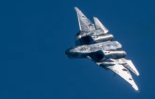 Máy bay chiến đấu đa năng Su-57 của Không quân Vũ trụ Nga. Ảnh: TASS