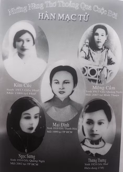 Năm “nàng thơ” của Hàn Mặc Tử.