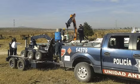 Cảnh sát tại khu vực tìm thấy cobalt-60 ở Mexico.