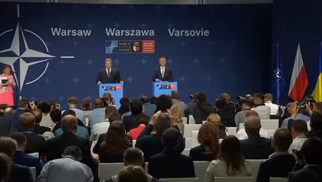 Tổng thư ký NATO Jens Stoltenberg phát biểu tại Hội nghị. (Ảnh: NATO)