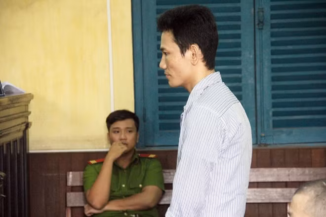 Bị cáo Nguyễn Văn Thái tại phiên xử