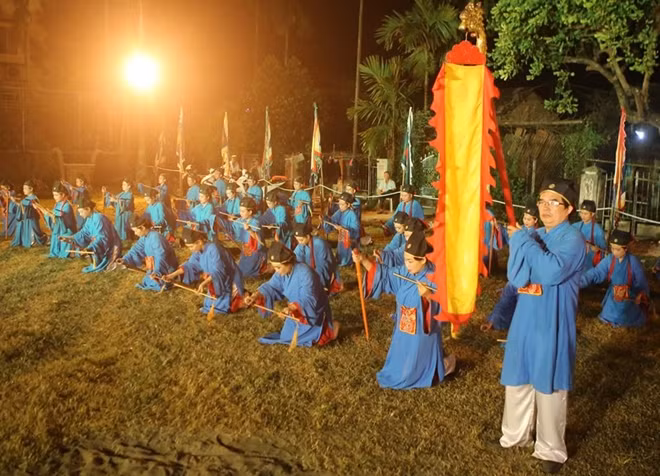 Đội Bát dật được phục dựng trong lễ tế năm 2018.