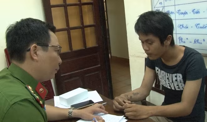 Công an TP Huế lấy lời khai đối tượng Ngô Ngọc Mẫn.
