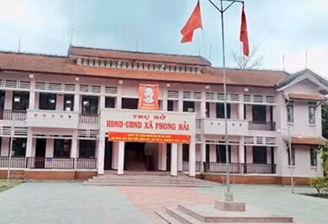 UBND xã Phong Hải, nơi ông Nguyễn Viết Từ từng làm Chủ tịch xảy ra nhiều sai phạm về đất đai.