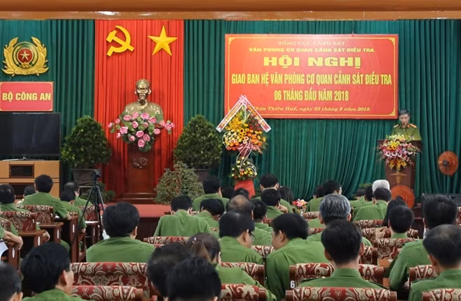Hội nghị giao ban 6 tháng đầu năm 2018 do Văn phòng Cơ quan CSĐT Bộ Công an tổ chức.