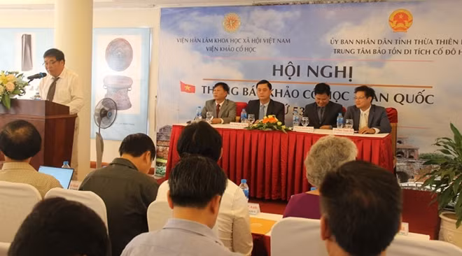 Hội nghị thông báo những phát hiện mới về khảo cổ học Việt Nam lần thứ 53 năm 2018 được tổ chức tại TP Huế vào chiều 29-9.