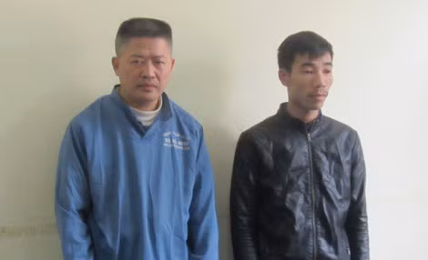 2 đối tượng Lê Thanh Tú và Trần Anh Thơ tại cơ quan Công an.