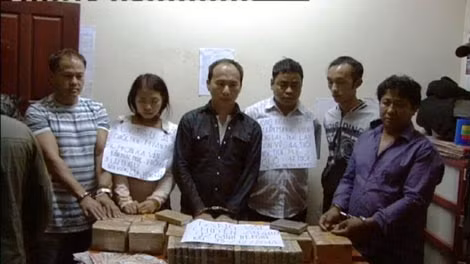 "Bà trùm" Ly Tàu cùng đồng bọn bị bắt giữ.