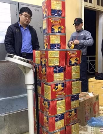 Số lượng pháo bị Công an Đại Từ thu giữ.
