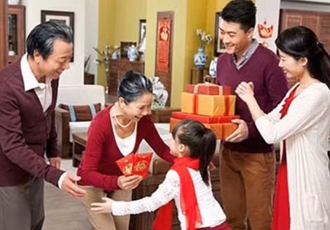 Tết là cơ hội để gia đình sum họp.