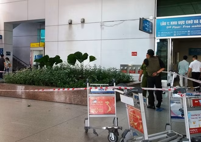Hiện trường được phong tỏa phục vụ công tác điều tra