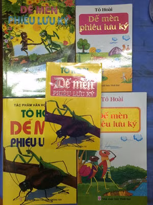 Các cuốn sách “Dế mèn phiêu lưu ký” vi phạm bản quyền.