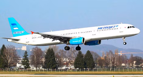 Một máy bay của hãng Metrojet. Một máy bay của hãng Metrojet.