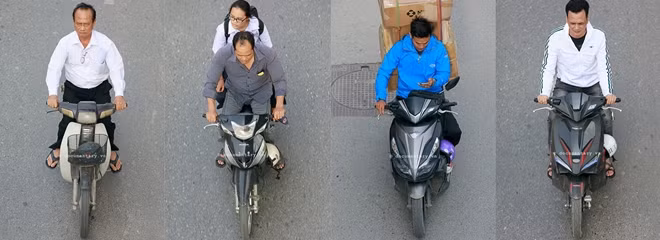 Không đội mũ không phải vì quên không mang mũ Vội quá phóng ngay chẳng kịp đội vào Hà Nội, 11-2018.