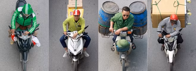 Đừng tưởng chỉ xế hộp mới có chỗ tì tay nhé. Hà Nội, 11-2018.