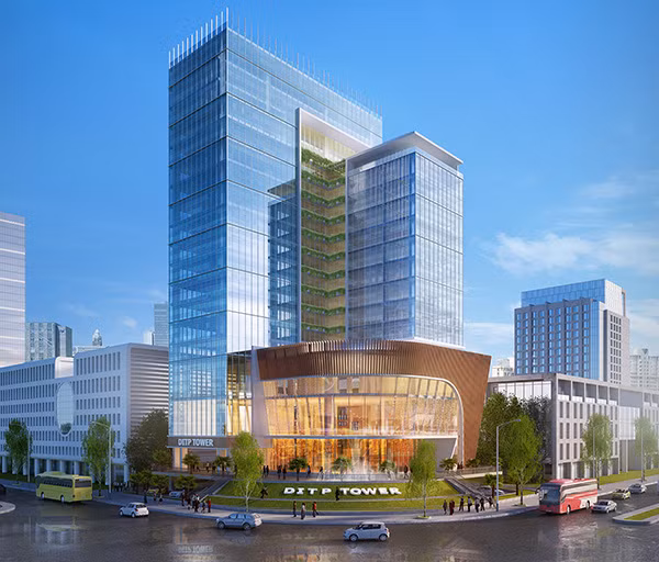 Phối cảnh dự án khu phức hợp cao cấp Ditp Tower.