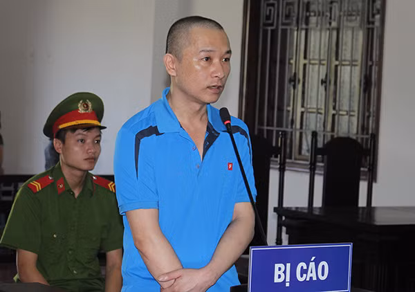 Bị cáo Nguyễn Nam Đức tại phiên tòa.