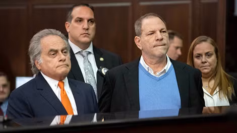 Harvey Weinstein hầu tòa ngày 25-5-2018.