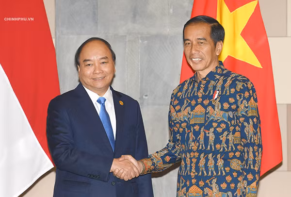 Thủ tướng Nguyễn Xuân Phúc và Tổng thống Indonesia Joko Widodo.