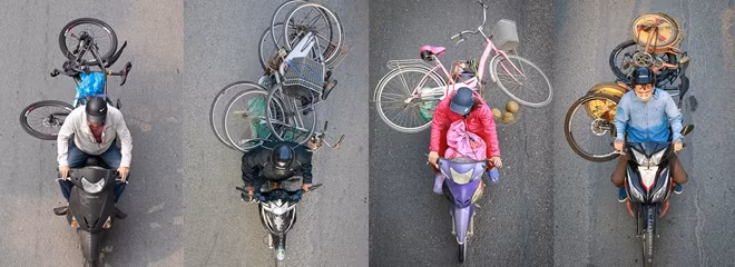 Xe đạp. Hà Nội, 11, 12-2018.