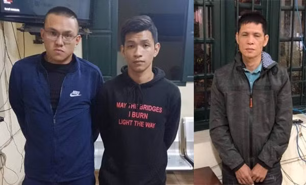Các đối tượng bị bắt giữ.