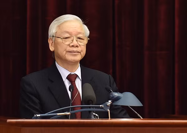 Tổng Bí thư, Chủ tịch nước Nguyễn Phú Trọng phát biểu tại Hội nghị.