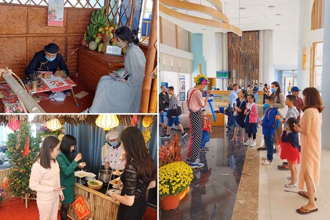 Thưởng thức ẩm thực chợ quê, xin chữ ông đồ… đều là các hoạt động thu hút sự thích thú của du khách trong các ngày mùng 1 và mùng 2 Tết.