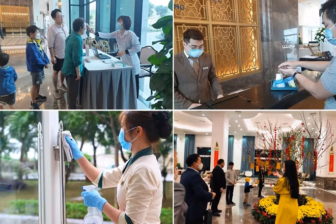 Cán bộ nhân viên, du khách tại các quần thể FLC nghiêm túc thực hiện các quy định y tế để mang lại một kỳ nghỉ Tết bình an với những trải nghiệm khó quên cho du khách.