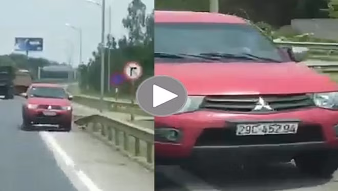 Đinh Văn D. điều khiển xe đi ngược chiều trên cao tốc.