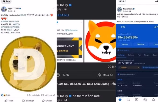 Người nổi tiếng quảng cáo cho tiền ảo.