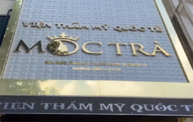 Viện Thẩm mỹ Quốc tế Mộc Trà, nơi phát hiện sự việc. Viện Thẩm mỹ Quốc tế Mộc Trà, nơi phát hiện sự việc.