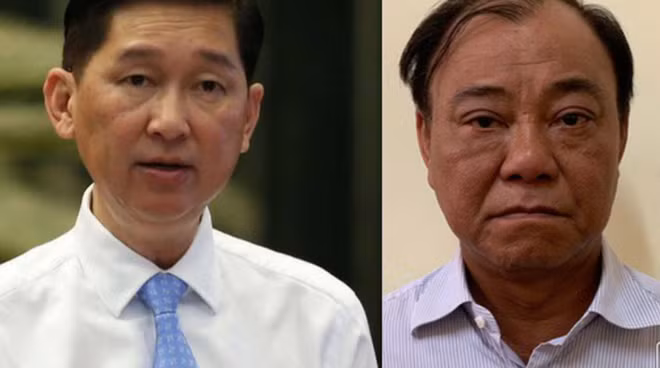 Ông Trần Vĩnh Tuyến và ông Lê Tấn Hùng.