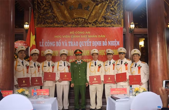 Năm 2020, Học viện CSND có 8 nhà giáo được bổ nhiệm chức danh PGS.