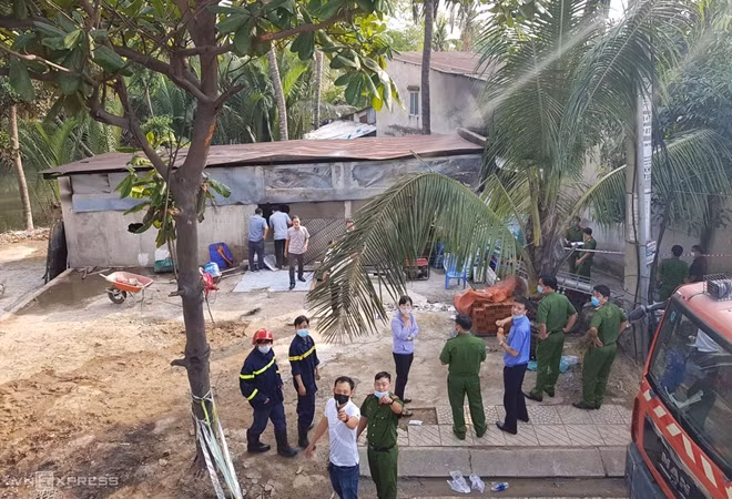 Hiện trường vụ cháy gây tử vong 6 người ở phường Cát Lái, TP Thủ Đức